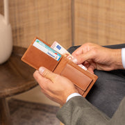 Enzo Full-Grain Ledergeldbörse für Herren – Zusätzliche Produktansicht 3