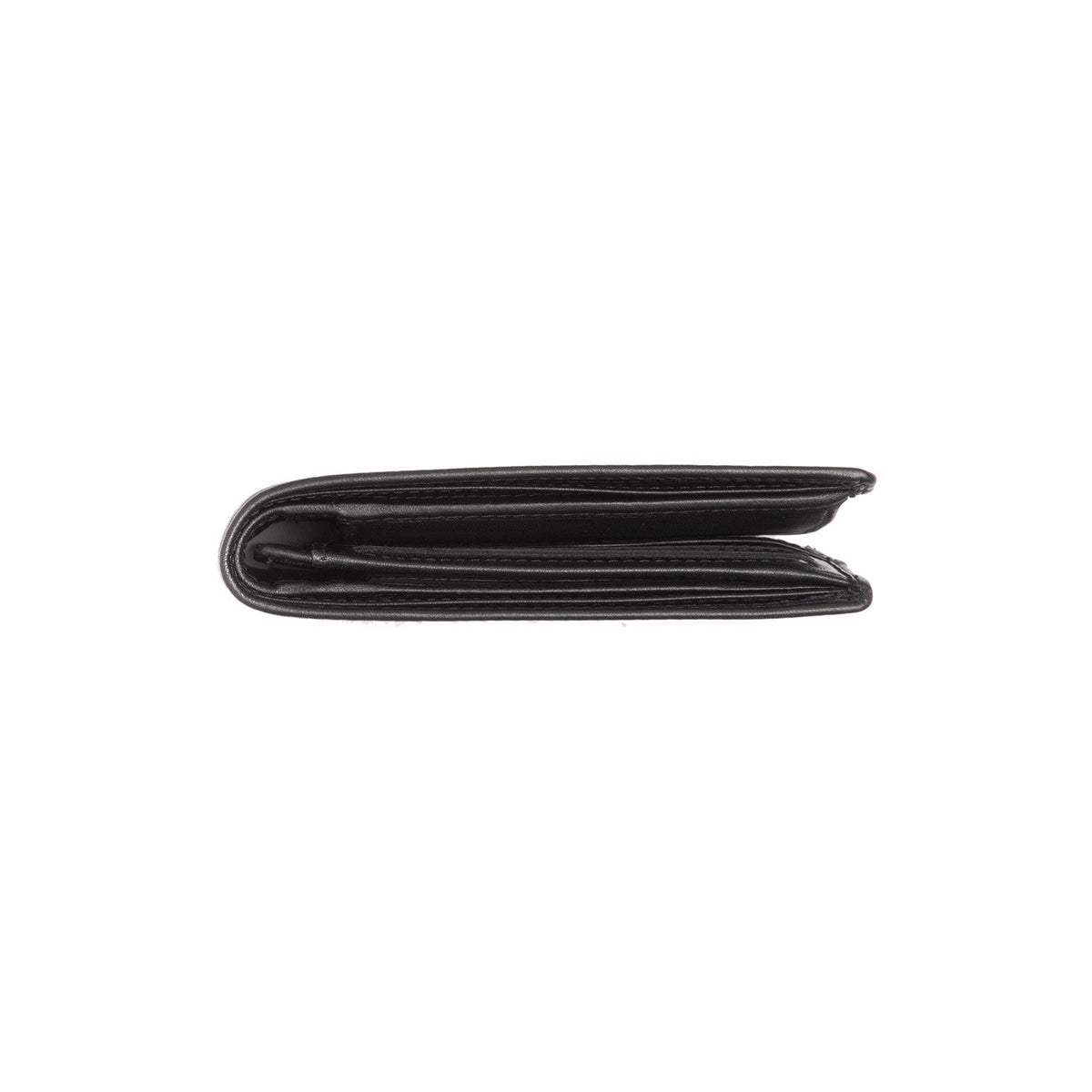 Lynnwood Full-Grain Ledergeldbörse für Herren - Structured Side Profile Showing Gusset Depth &amp; Expansion Capacity