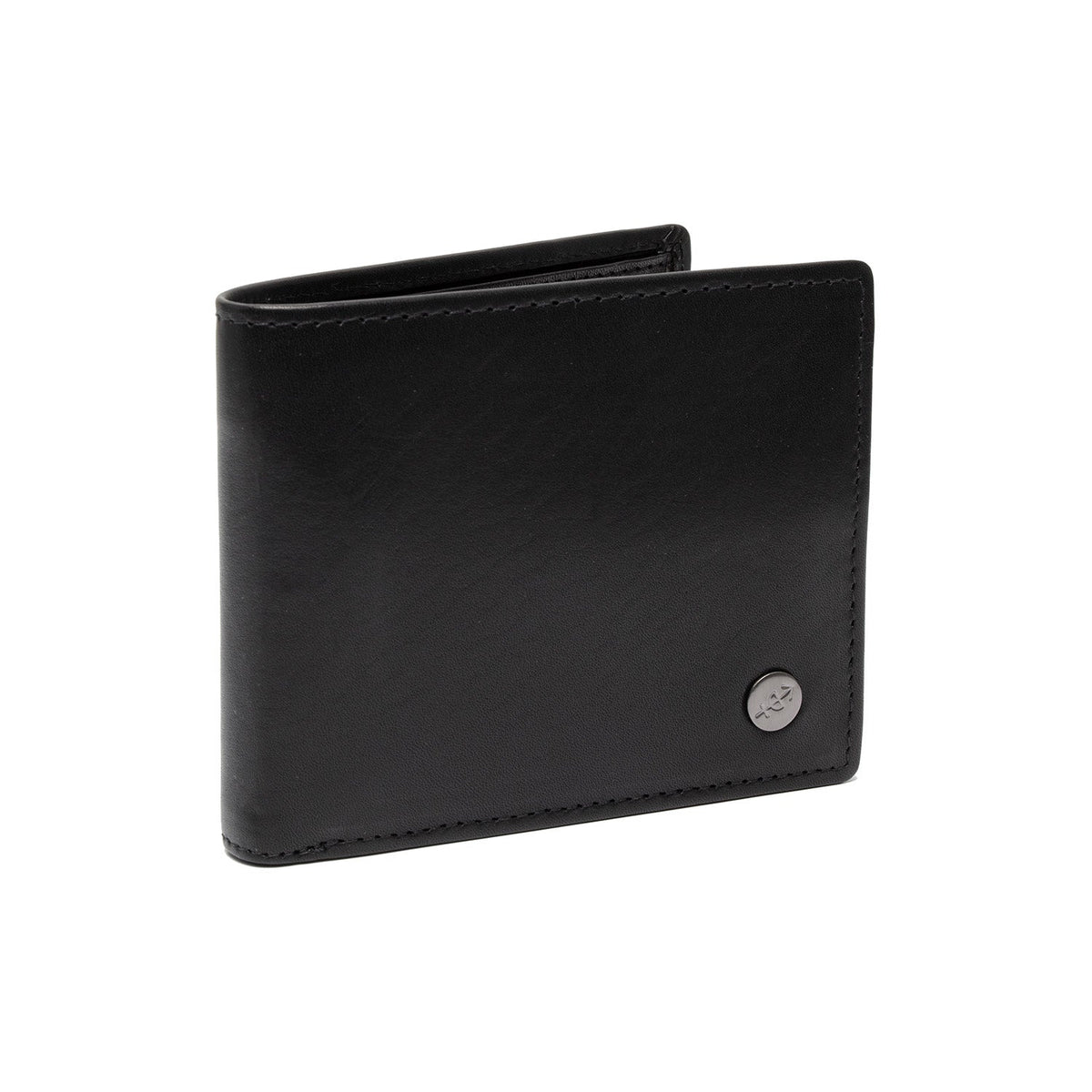 Positano Full-Grain Ledergeldbörse für Herren in Tan 100% Full-Grain Leather - Full Exterior Front Profile View | Online Kaufen