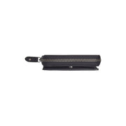 Solid Antique Brass Hardware &amp; Heavy-Duty Dual Zipper Detail on Sionel Full-Grain Ledergeldbörse für Damen