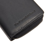 Sionel Full-Grain Ledergeldbörse für Damen - Structured Side Profile Showing Gusset Depth &amp; Expansion Capacity