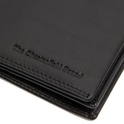 Solid Antique Brass Hardware &amp; Heavy-Duty Dual Zipper Detail on Vincent Full-Grain Ledergeldbörse für Herren
