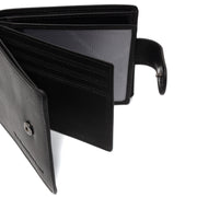 Yamba Full-Grain Ledergeldbörse für Herren - Structured Side Profile Showing Gusset Depth &amp; Expansion Capacity