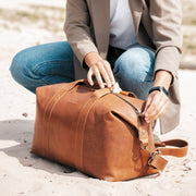 Conor Full-Grain Leather Weekender Bag für Damen – Zusätzliche Produktansicht 3
