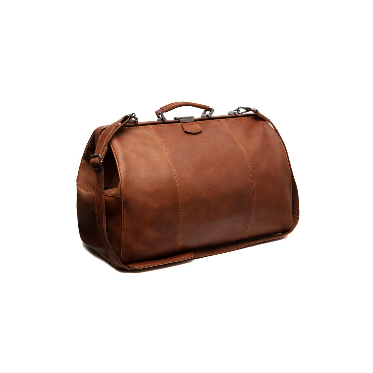 
Corfu Vollnarbenleder-Weekender-Reisetasche aus klassischem 100% Vollnarbenleder - Full Exterior Vorderansicht & maßgeschneiderte Silhouette | Online Kaufen