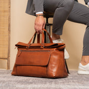
Lazio Vollnarbenleder-Weekender-Reisetasche – alternate product view 3