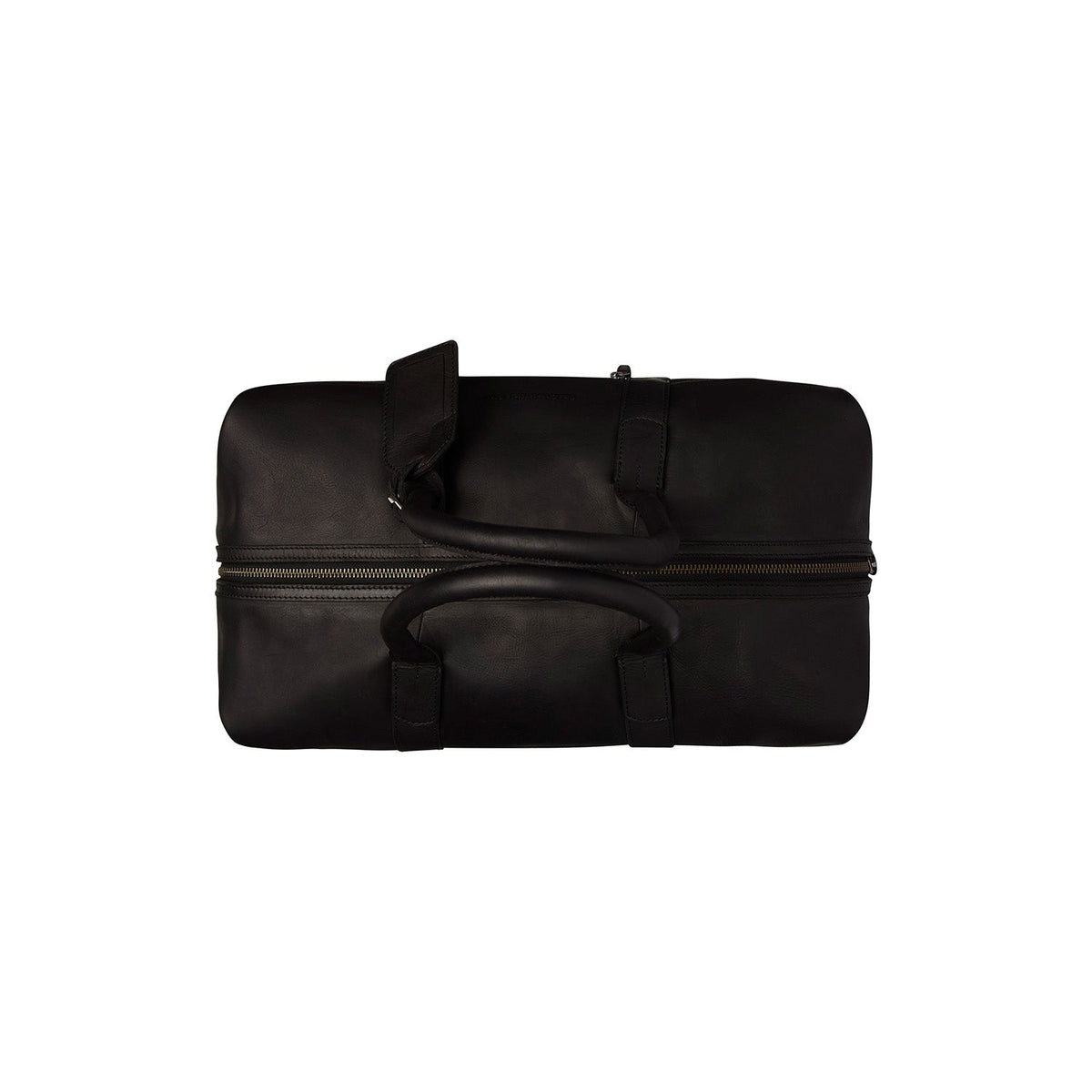 Portsmouth Full-Grain Leather Weekender Bag für Damen - Structured Side Profile Showing Gusset Depth &amp; Expansion Capacity