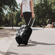 
Classic 100% Full-Grain Leather Duffle Bag - Rückansicht mit verstärkten Lederträgern & handwerklichen Nähten