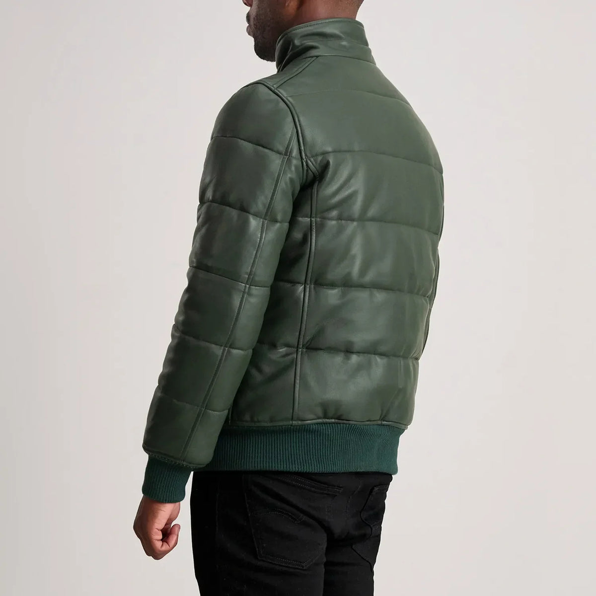 Lucas Leder-Bomberjacke für Herren – Zusätzliche Produktansicht 5