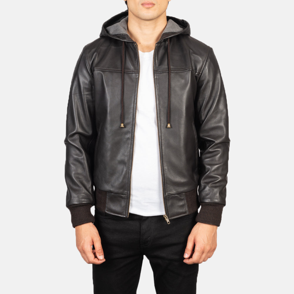 
Nintenzo Leder-Bomberjacke für Herren – alternate product view 1
