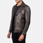 Noah Leder-Bikerjacke für Herren – Zusätzliche Produktansicht 2