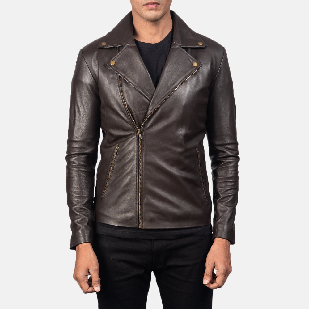 Noah Leder-Bikerjacke für Herren – Zusätzliche Produktansicht 3