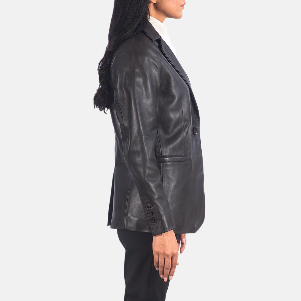 Norma Lederblazer für Damen – Zusätzliche Produktansicht 5