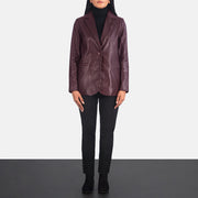 Norma Lederblazer für Damen – Zusätzliche Produktansicht 3