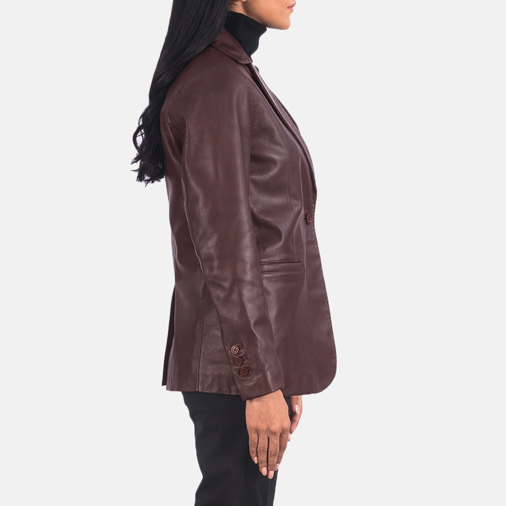 Norma Lederblazer für Damen – Zusätzliche Produktansicht 5