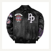 
World Famous Varsity Lederjacke für Damen