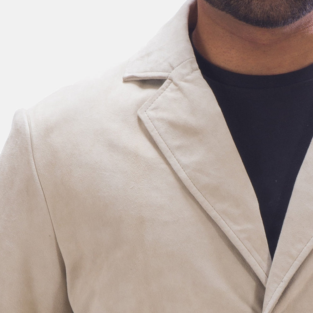 
Professor By Day Suede Lederblazer für Herren - Seitenansicht mit ergonomischem Ärmelschnitt & sportlicher Passform
