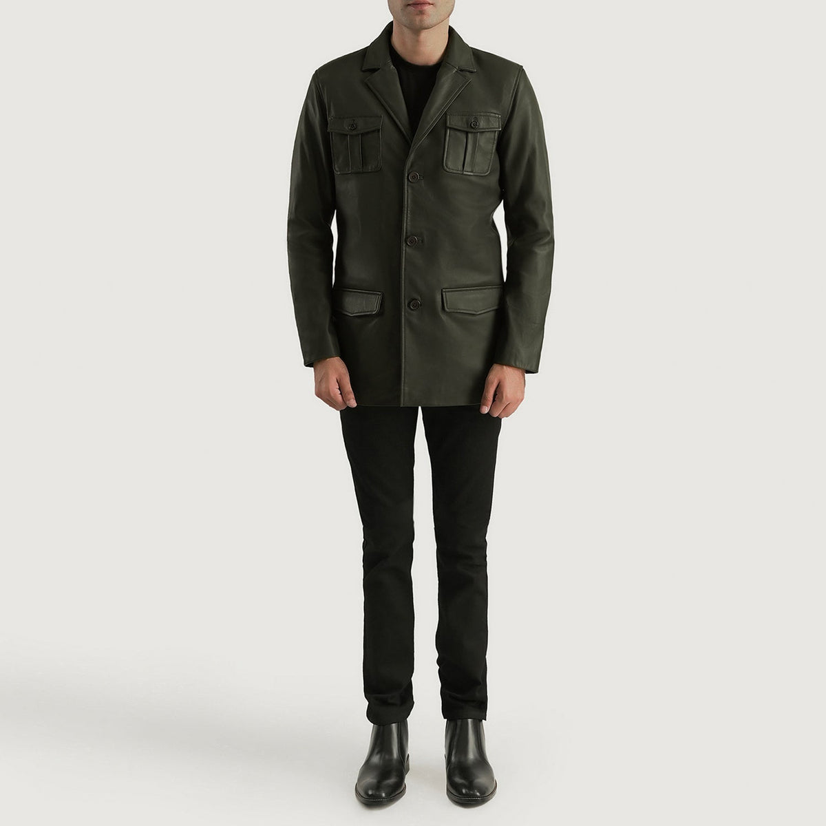Ray Cutler Lederjacke für Herren – Zusätzliche Produktansicht 3