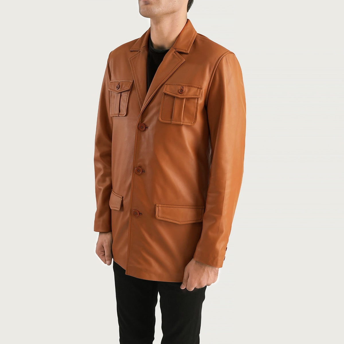 Ray Cutler Lederjacke für Herren – Zusätzliche Produktansicht 2