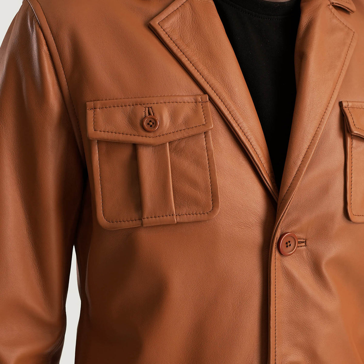 Ray Cutler Lederjacke für Herren – Zusätzliche Produktansicht 6