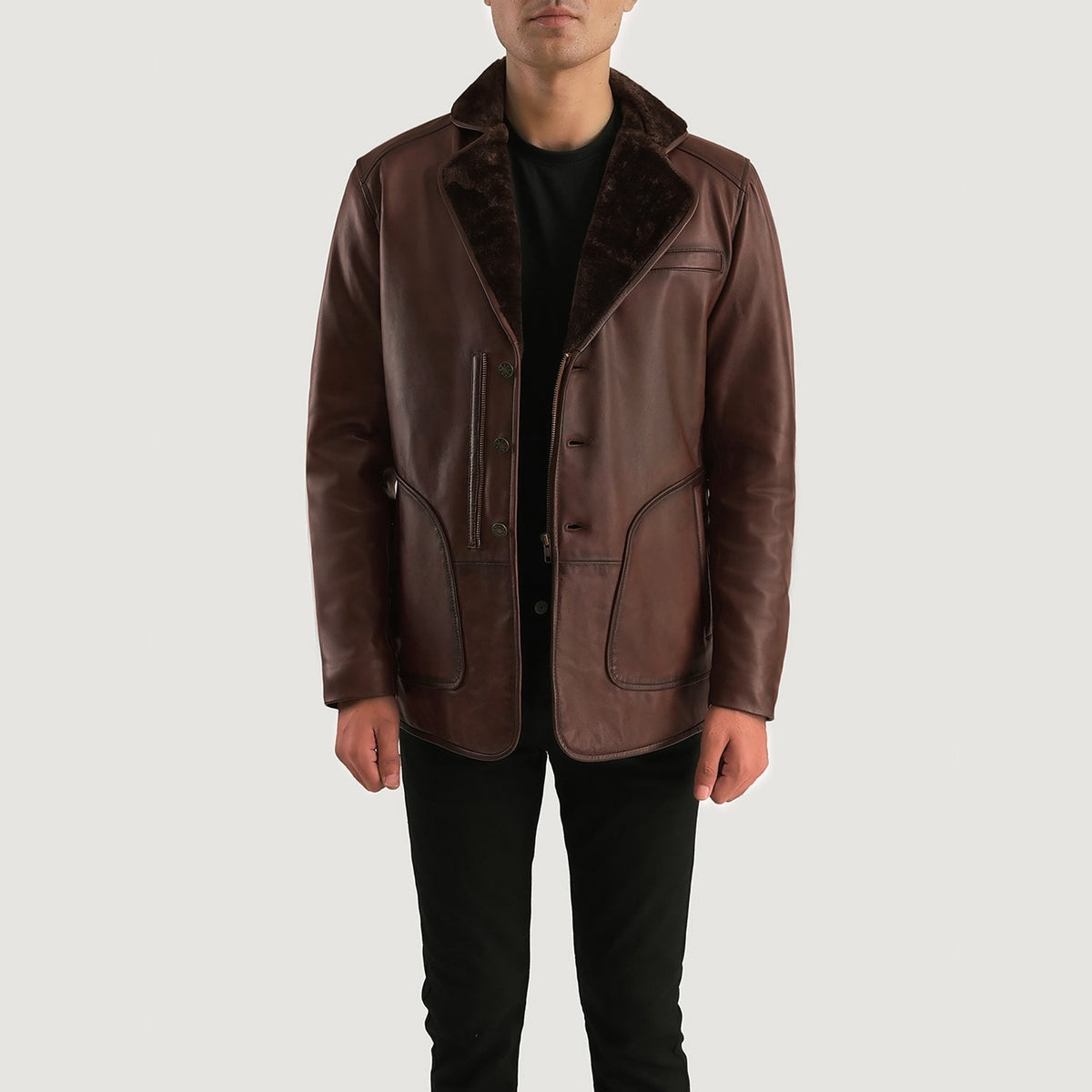 Innenansicht Showing Fully faux fur lined &amp; Zwei Innentaschen