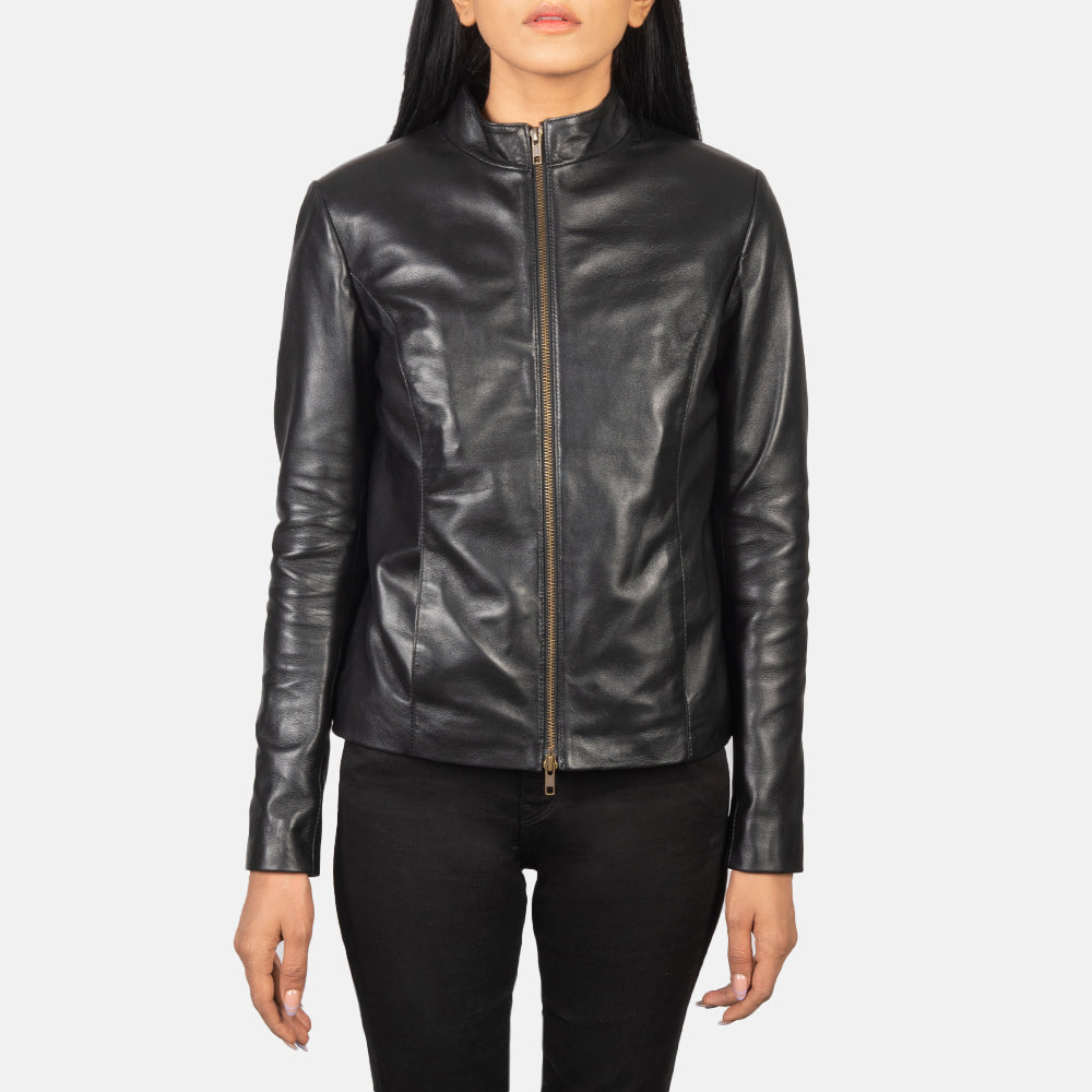 Rumella Leder-Bikerjacke für Damen – Zusätzliche Produktansicht 4