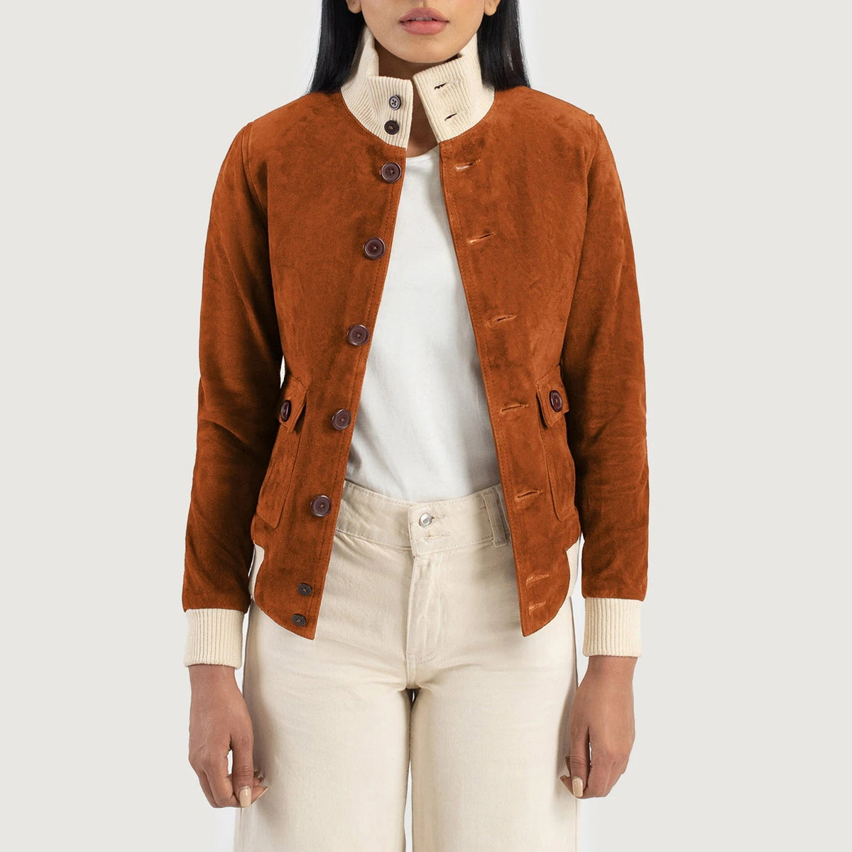 
Sasha A1 Leder-Bomberjacke für Damen – alternate product view 1