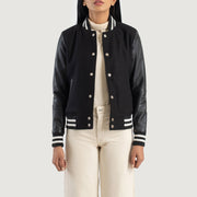 Savant Varsity Lederjacke für Damen – Zusätzliche Produktansicht 1