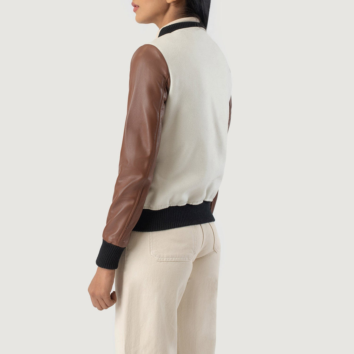 Savant Varsity Lederjacke für Damen – Zusätzliche Produktansicht 5