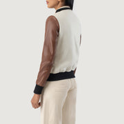 Savant Varsity Lederjacke für Damen – Zusätzliche Produktansicht 5