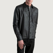 
Black Sheepskin leather Jacket - Rückansicht mit passgenauen Schultern & sauberem Saum