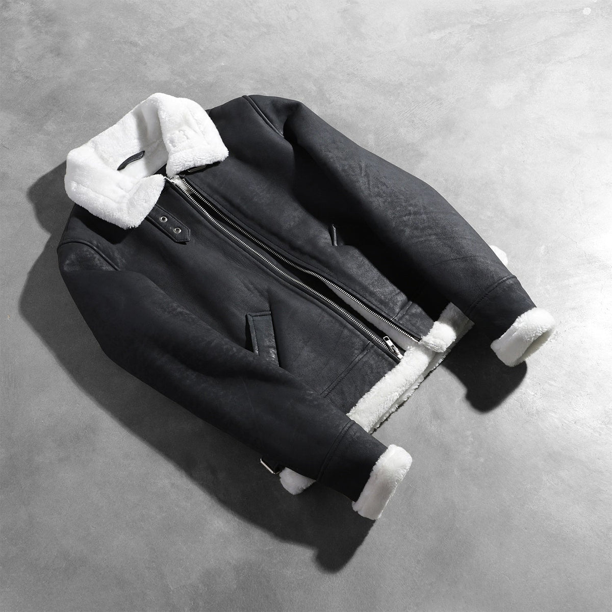 Sherilyn B-3 Schwarz Leder-Bomberjacke für Damen – Zusätzliche Produktansicht 7