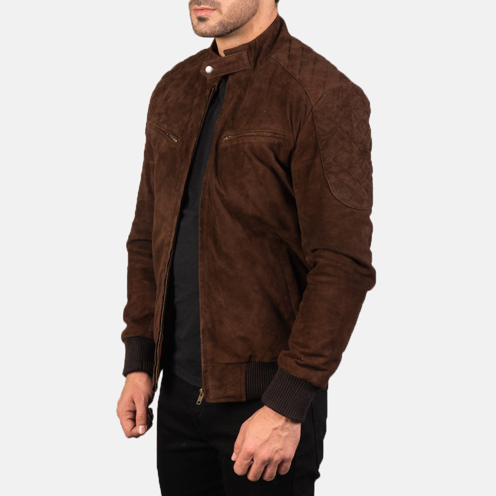 Sven Leder-Bomberjacke für Herren – Zusätzliche Produktansicht 2