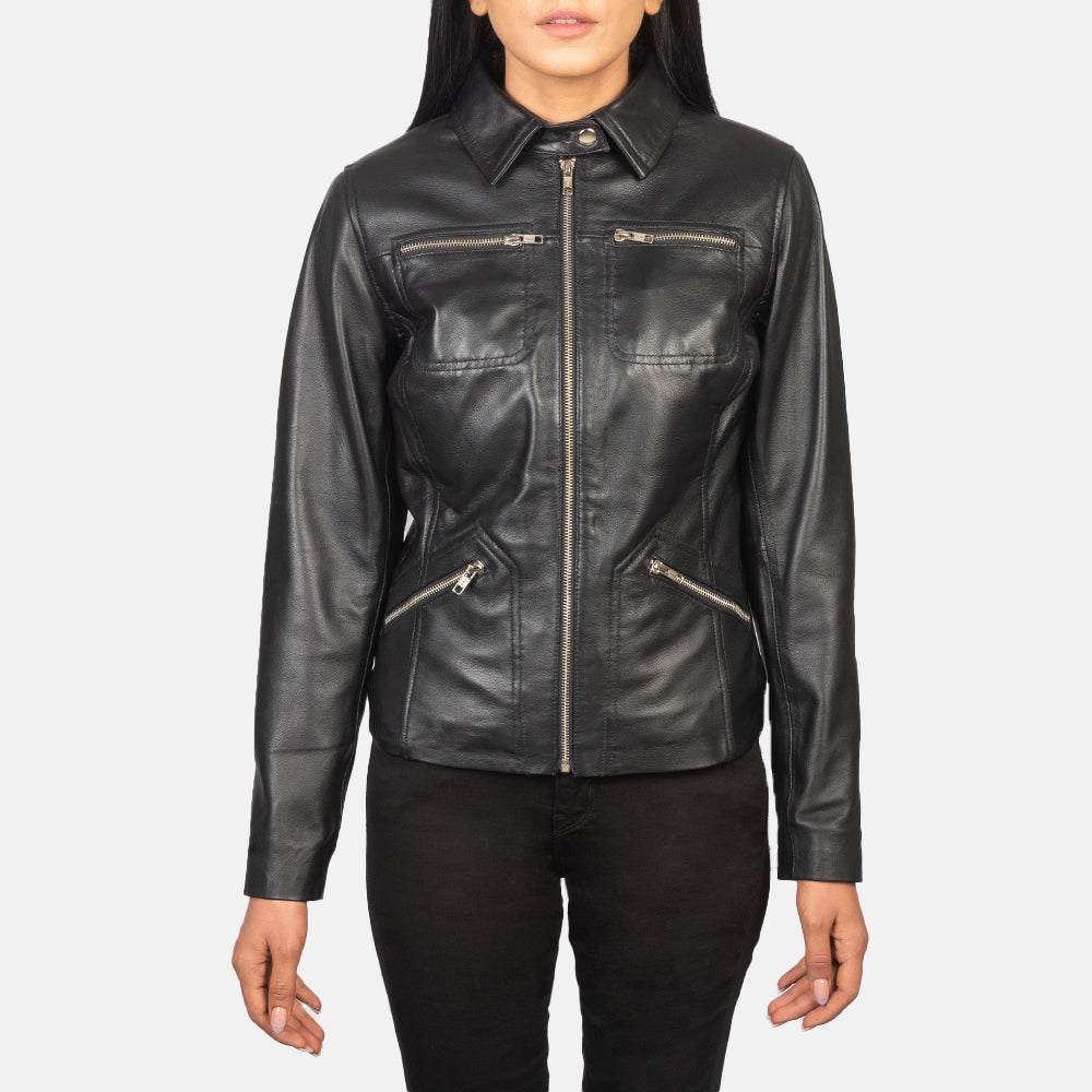Tomachi Rot Lederjacke für Damen – Zusätzliche Produktansicht 4