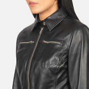 Tomachi Rot Lederjacke für Damen – Zusätzliche Produktansicht 6