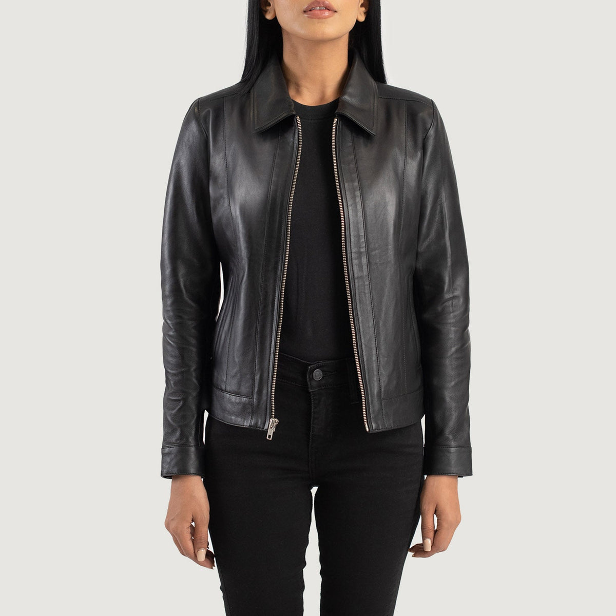 
Vixen Classic Collar Lederjacke für Damen – alternate product view 1
