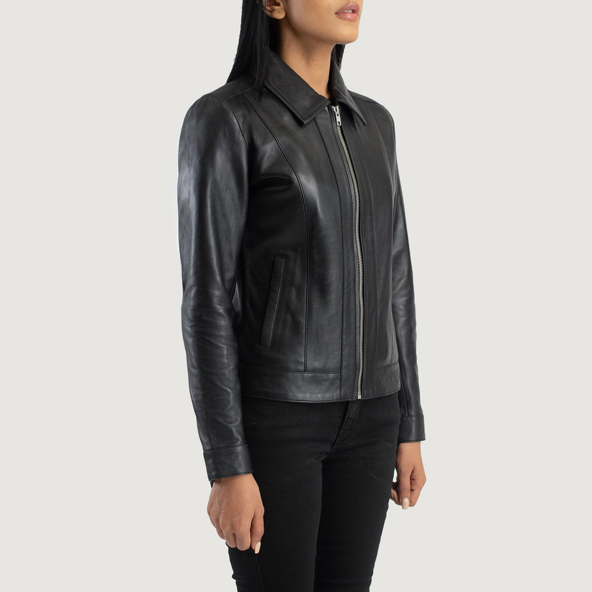 
Vixen Classic Collar Lederjacke für Damen – alternate product view 2