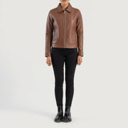
Vixen Classic Collar Lederjacke für Damen – alternate product view 3