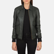 Westa A-2 Leder-Bomberjacke für Damen – Zusätzliche Produktansicht 1