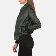 Westa A-2 Leder-Bomberjacke für Damen – Zusätzliche Produktansicht 2