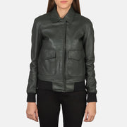 Westa A-2 Leder-Bomberjacke für Damen – Zusätzliche Produktansicht 4