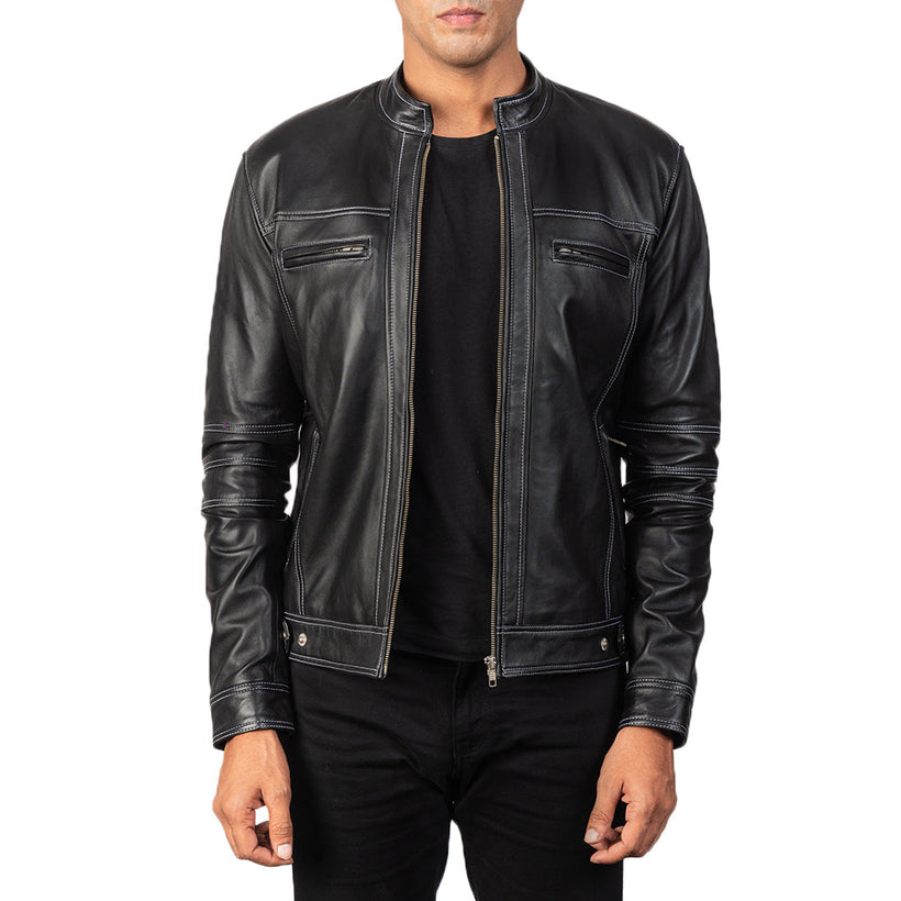 Youngster Leder-Bikerjacke für Herren