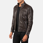 Youngster Leder-Bikerjacke für Herren – Zusätzliche Produktansicht 2
