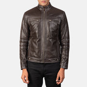 Youngster Leder-Bikerjacke für Herren – Zusätzliche Produktansicht 4