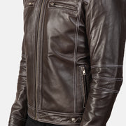 Youngster Leder-Bikerjacke für Herren – Zusätzliche Produktansicht 6