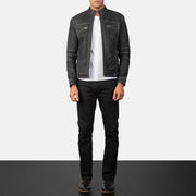 Youngster Leder-Bikerjacke für Herren – Zusätzliche Produktansicht 4