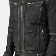 Youngster Leder-Bikerjacke für Herren – Zusätzliche Produktansicht 6