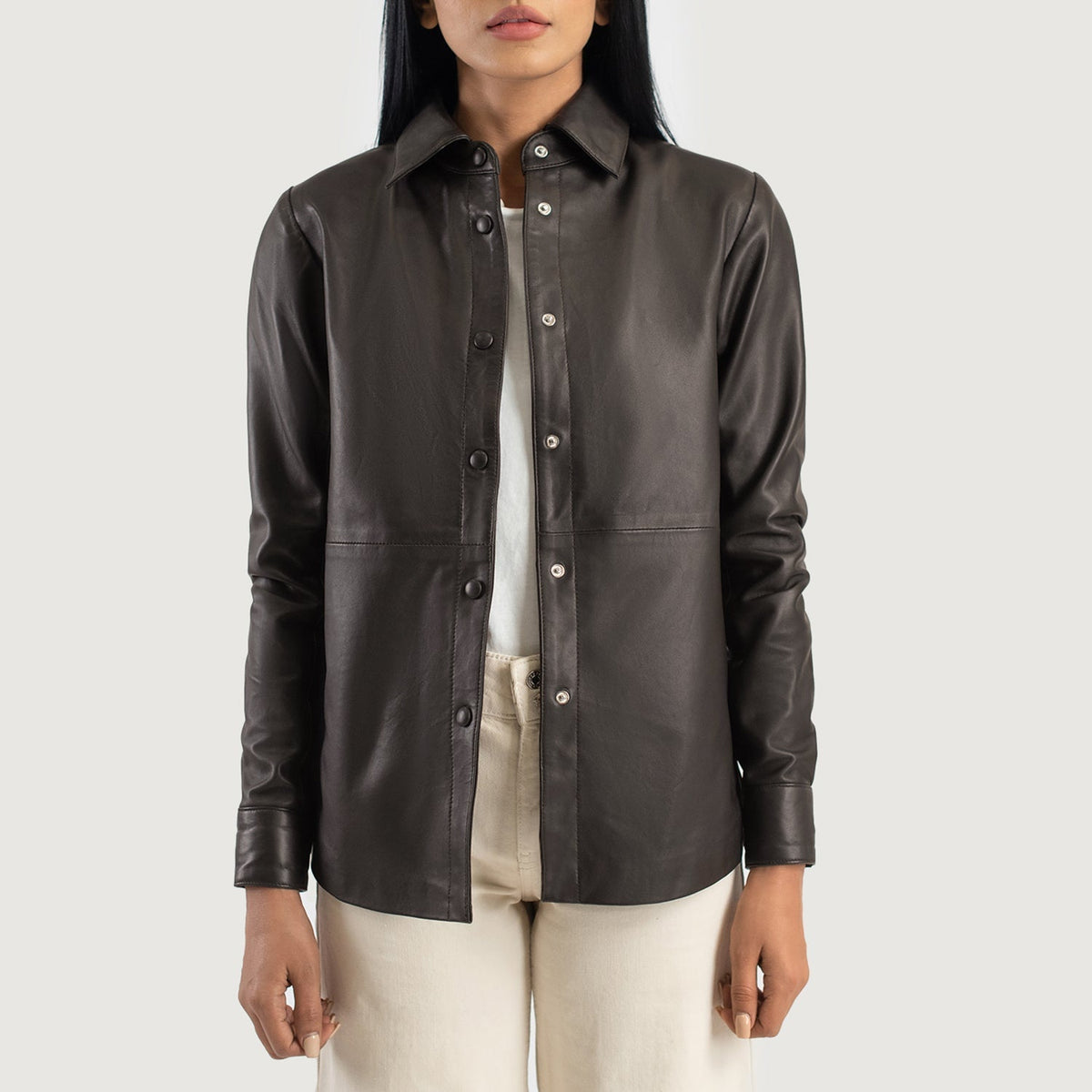 Zenith Shirt Lederjacke für Damen – Zusätzliche Produktansicht 1