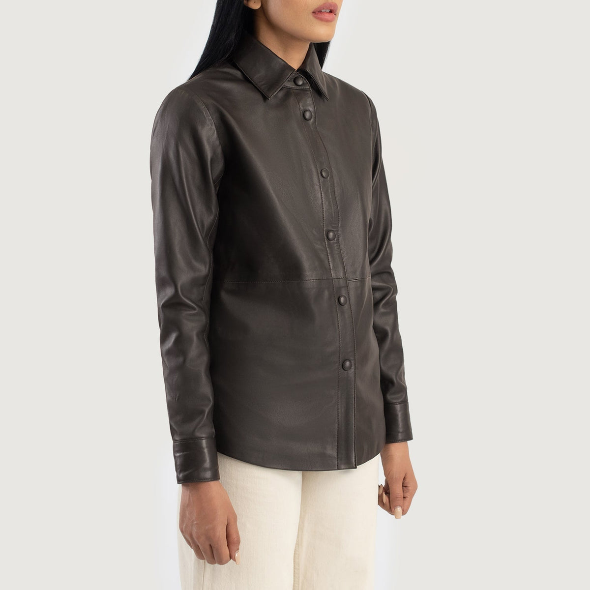 Zenith Shirt Lederjacke für Damen – Zusätzliche Produktansicht 2