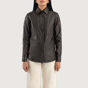 Zenith Shirt Lederjacke für Damen – Zusätzliche Produktansicht 4